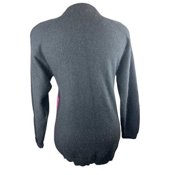 Vtg Retro I.B. Diffusion Artsy Embellished Jeweled Geometric Sweater Size Small - Picture 8 of 12